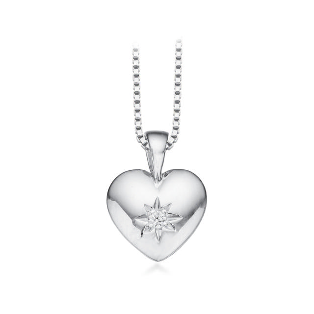 Pendant heart zir. 925