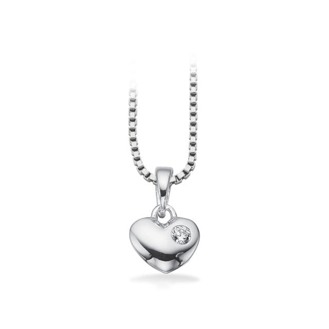 Pendant heart zir. 925