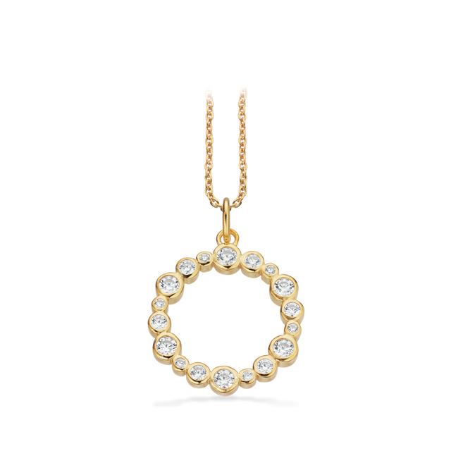 Pendant zir. 925 goldplated
