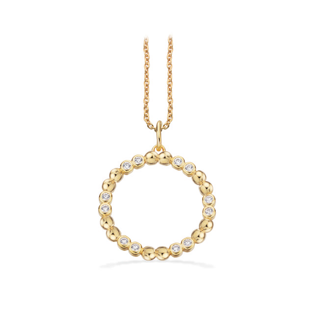 Pendant zir. 925 goldplated