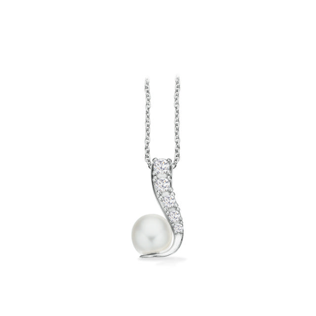 Pendant fwp. zir. 925 platinum