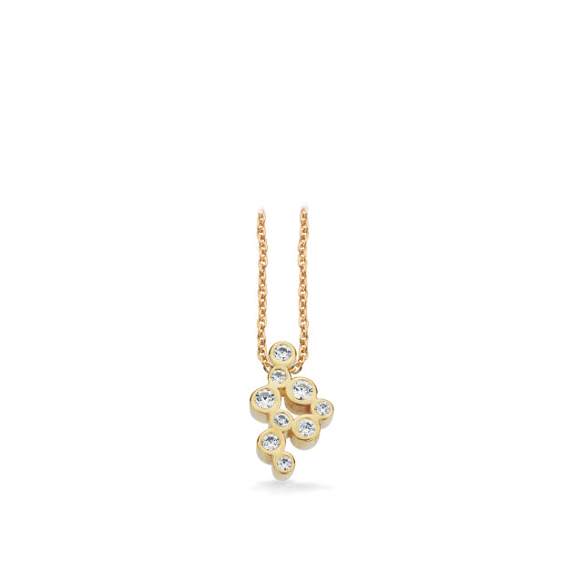 Pendant zir. 925 goldplated