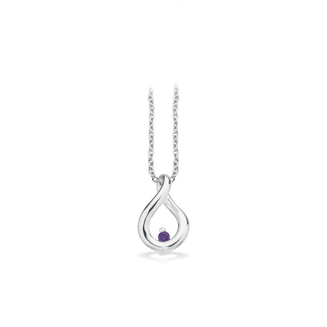 Pendant purple zir. 925