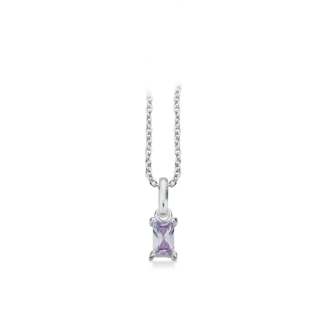 Pendant baguette zir. 925