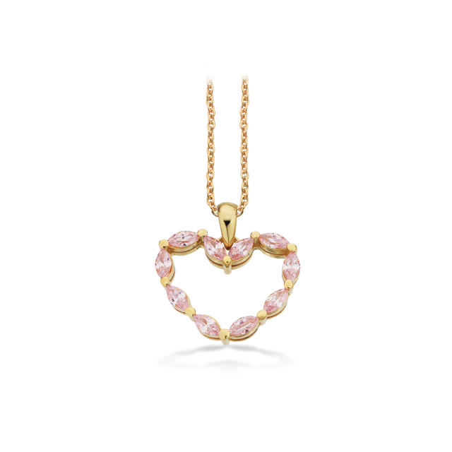 Pendant zir. 925 goldplated