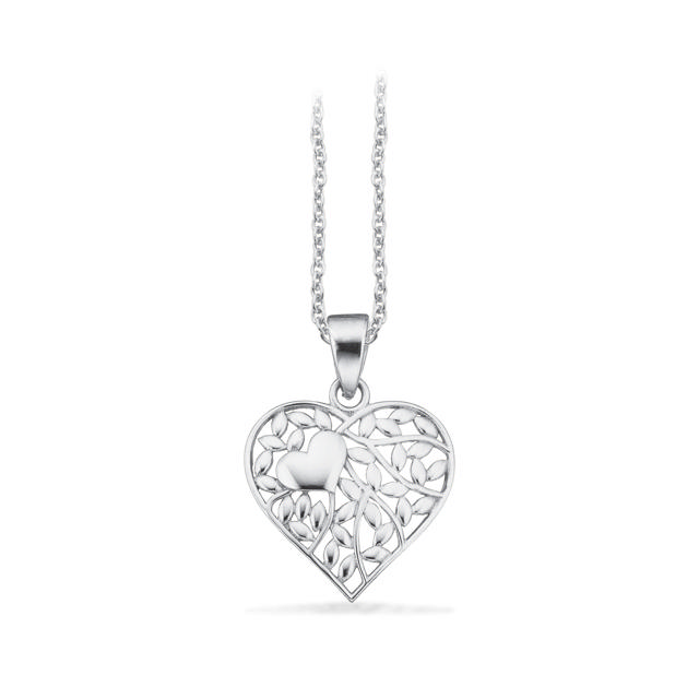 Pendant heart 925 rho.