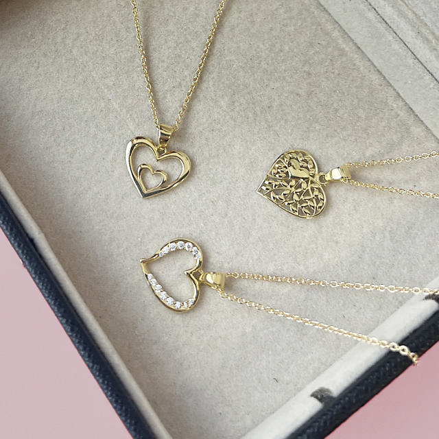 Pendant heart 925 goldplated
