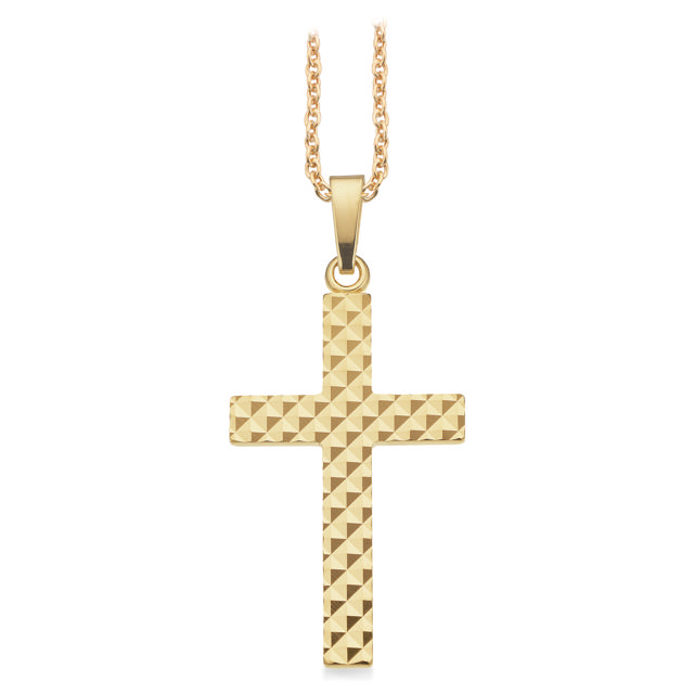 Pendant cross 925 goldplated