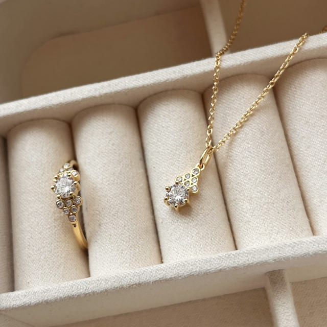 Pendant zir. 925 goldplated