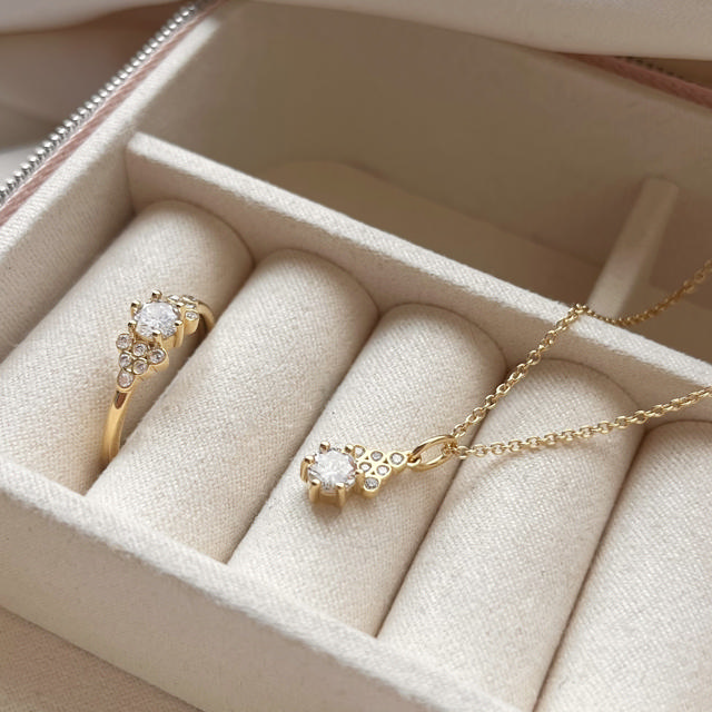 Pendant zir. 925 goldplated