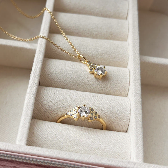 Pendant zir. 925 goldplated
