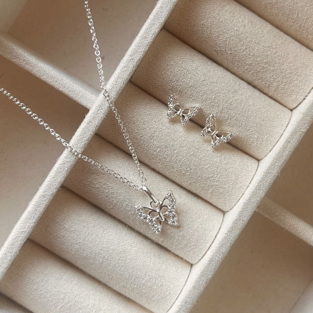 Pendant butterfly zir. 925