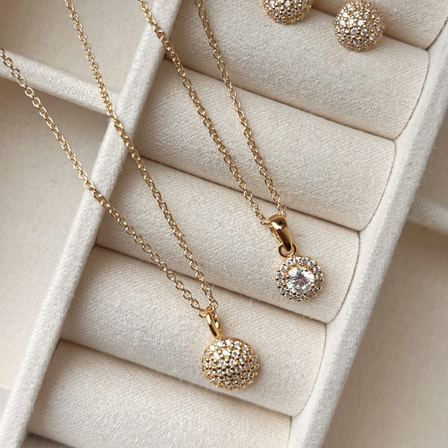 Pendant zir. 925 goldplated