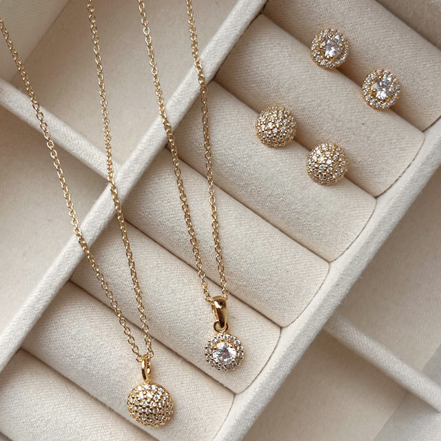 Pendant zir. 925 goldplated