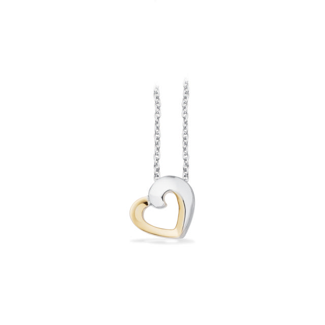 Pendant heart 925/8K