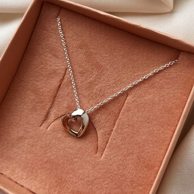 Pendant heart 925/8K