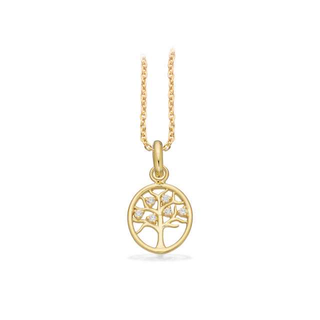 Pendant zir. 925 goldplated