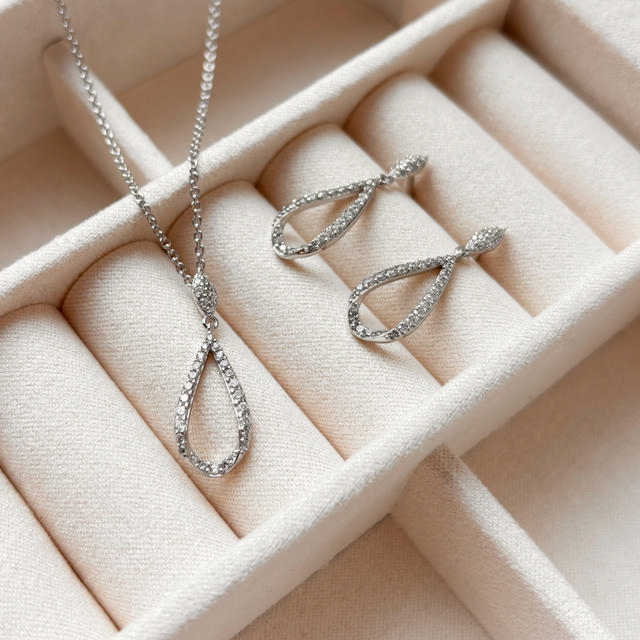 Pendant zir. 925 platinium