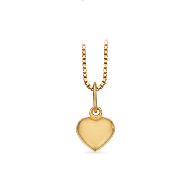Pendant heart 585 yell.