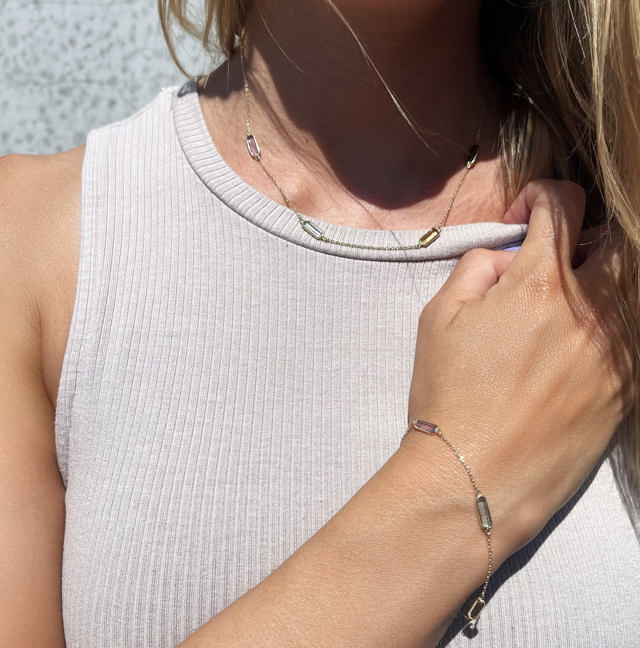Bracelet multicolor zir. 333 yell.