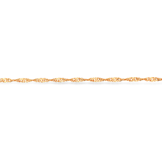 Bracelet singapore 925 goldplated 17+2 cm