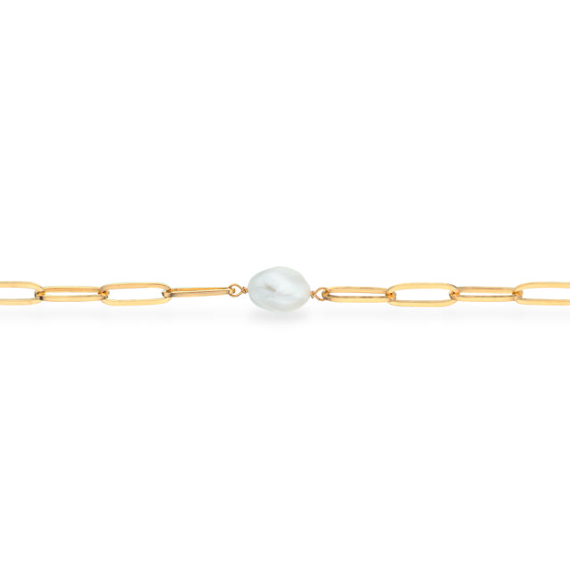 Bracelet baroque fwp. 925 goldplated