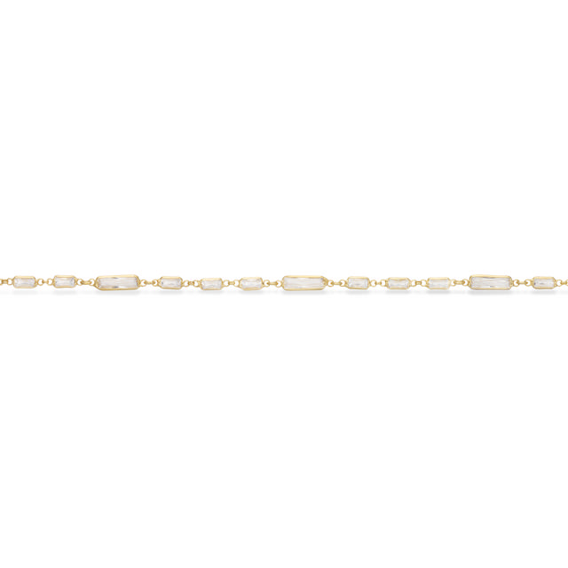 Bracelet zir. 925 goldplated