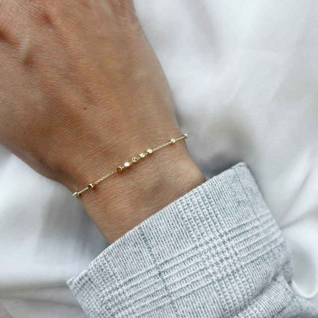 Bracelet zir. 925 goldplated