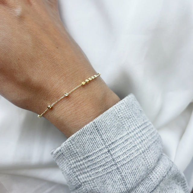 Bracelet zir. 925 goldplated