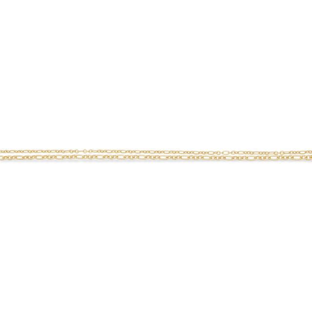 *Armbånd db. række rustikke links sølv fg. 17+2 cm