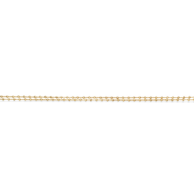 *Armbånd db. række facet. kugler sølv fg. 17+2 cm