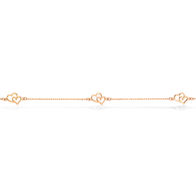 Bracelet 3 hearts 333 yell.
