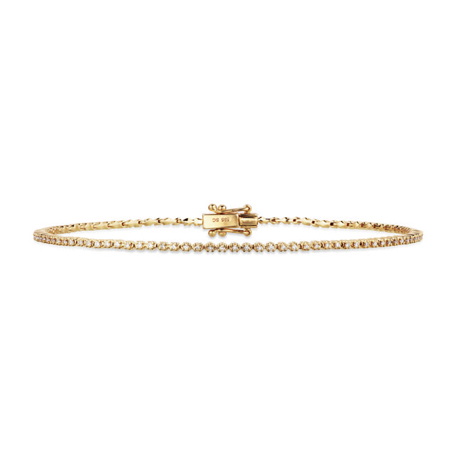 Tennis bracelet 0,32 H-W/SI 585 yell.