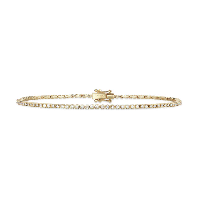 Tennis bracelet 0,55 H-W/SI 585 yell.