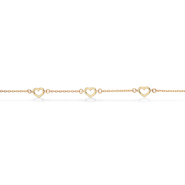 Childrens bracelet hearts 333 yell.