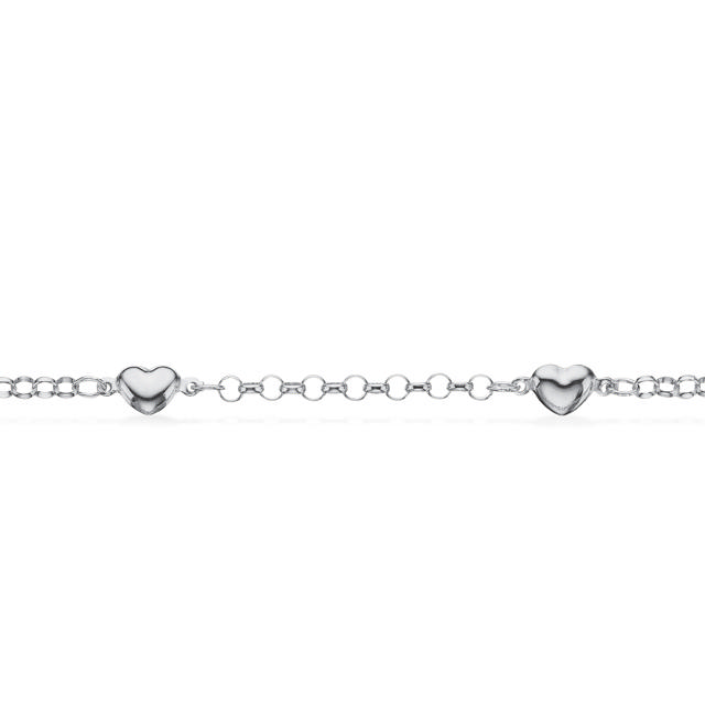 Childrens bracelet hearts 925