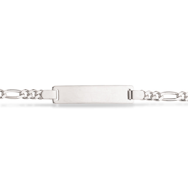 Childrens bracelet figaro w/ plate 925