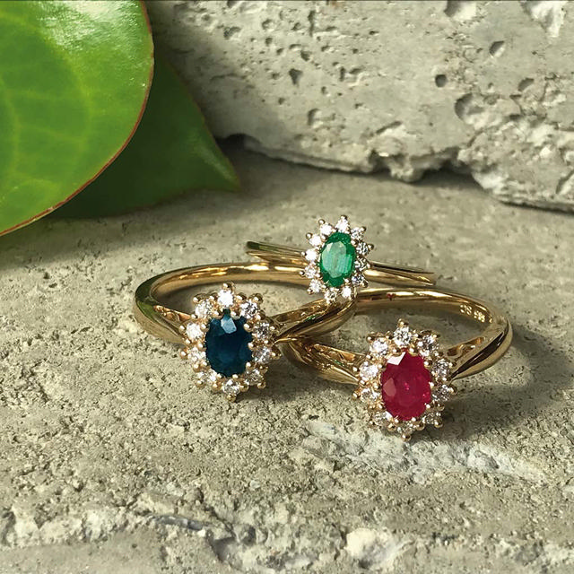 Ring 0,11 H-W/SI emerald 585 yell.