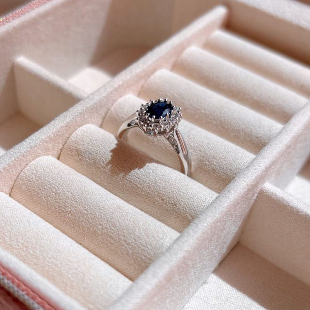 Ring 0,26 H-W/SI sapphire 585 white