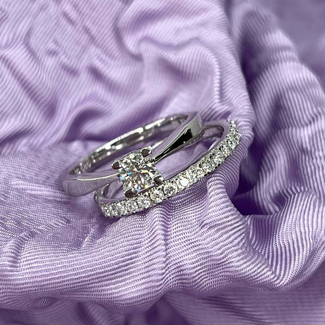Ring 0,32 H-W/SI 585 white