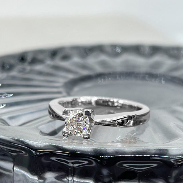 RING 585 0,50 W/SI WHITE