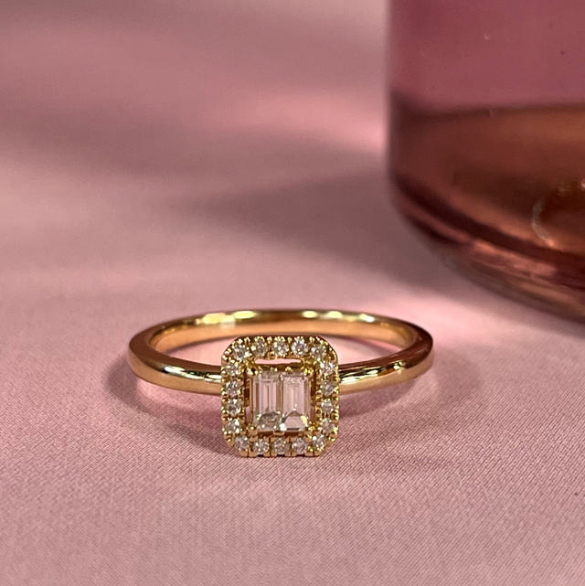 Ring 0,21 H-W/SI 585 yell.