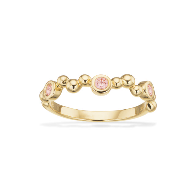 Ring pink tourmaline 333 yell.