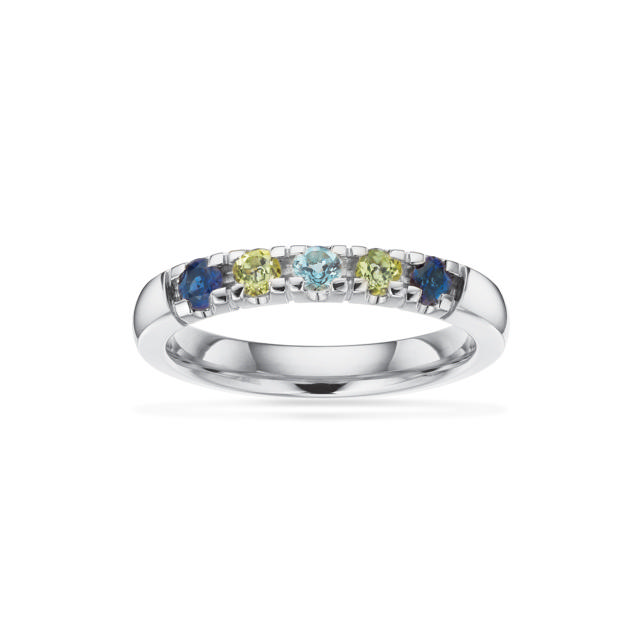 Grace Ring 14 kt. hv. 5x0,07 mix