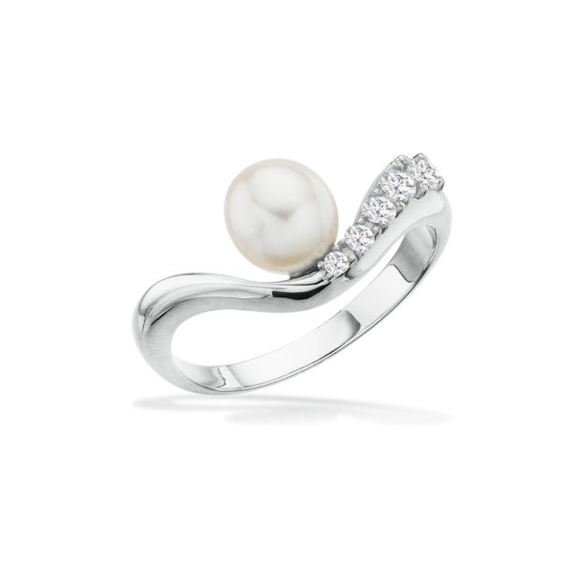 Ring fwp. zir. 925 platinium