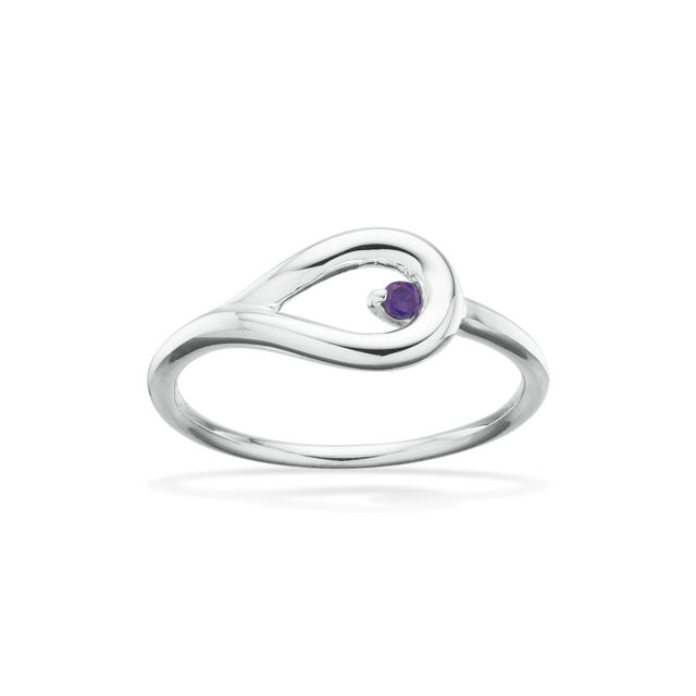 Ring purple zir. 925