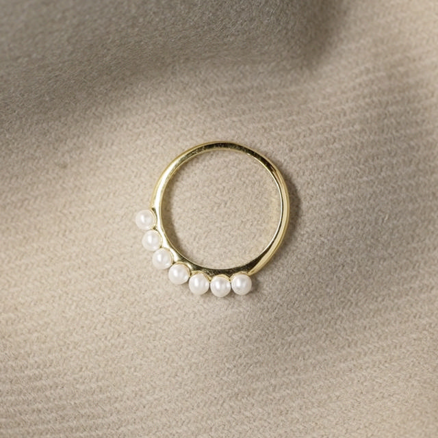 Girls ring size 46-52 925 goldplated