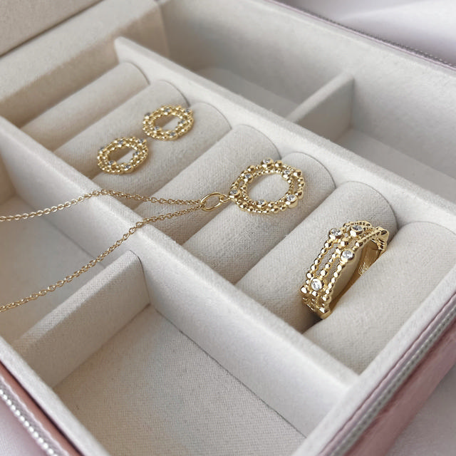 Ring zir. 925 goldplated