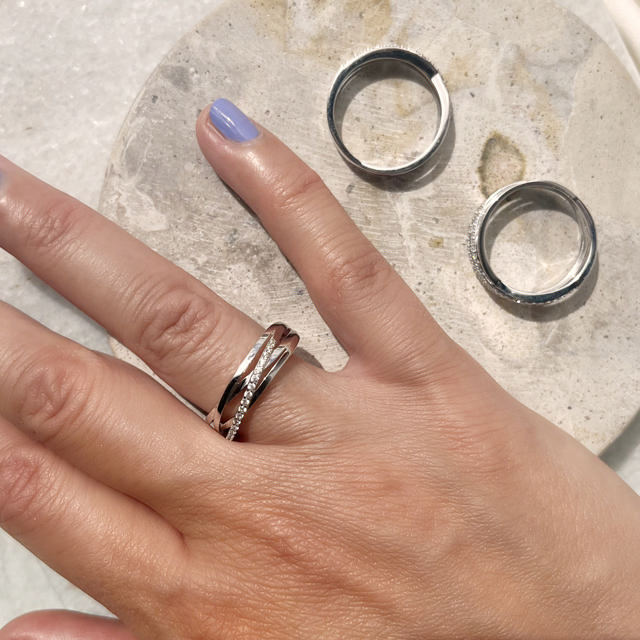 Ring zir. 925 rho.