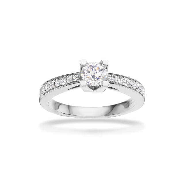RING QUEEN 585 0,53 W/SI WHITE